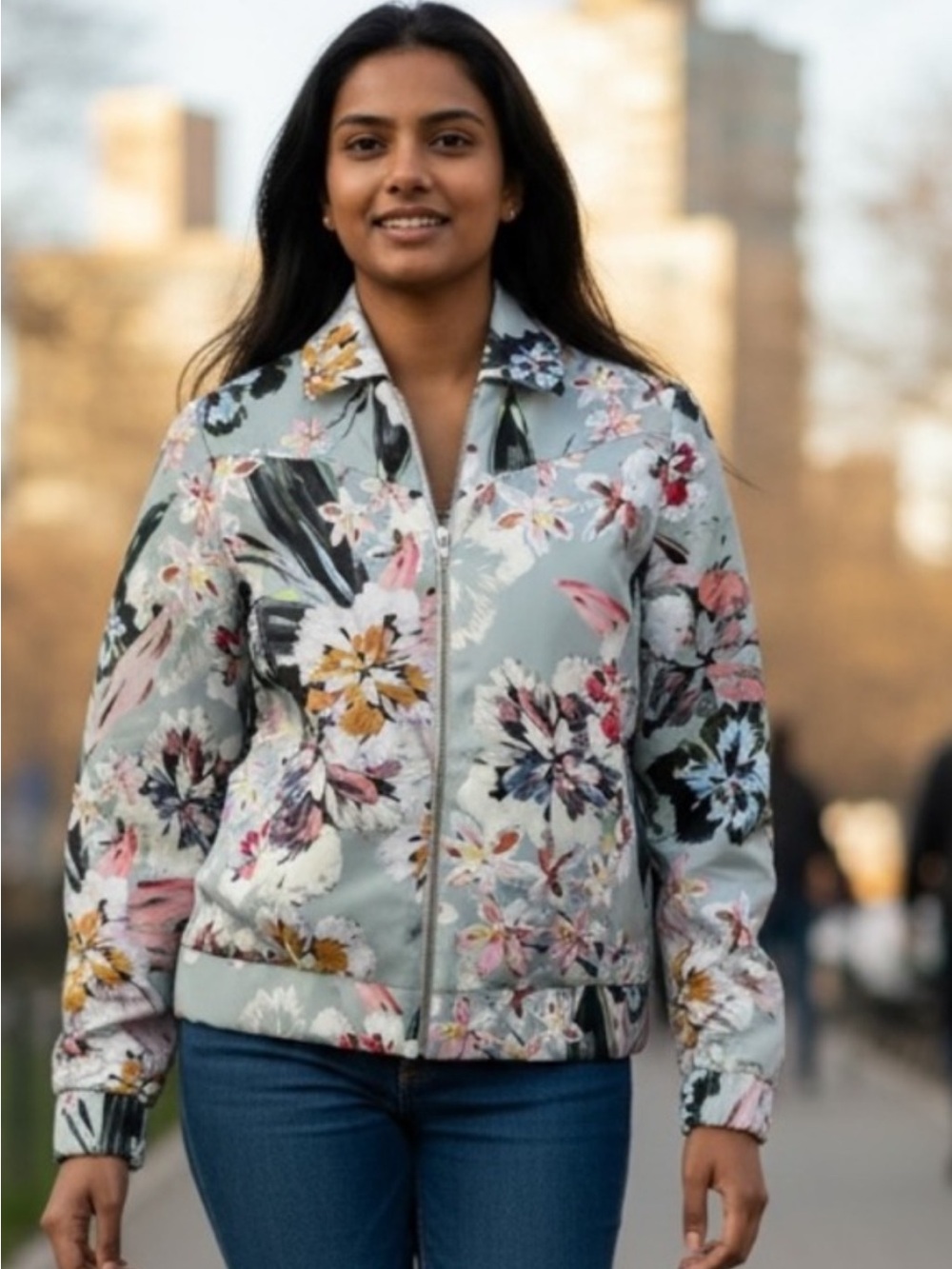 Seen Worn Kept Anthropologie Womens Floral Jacket Size 2